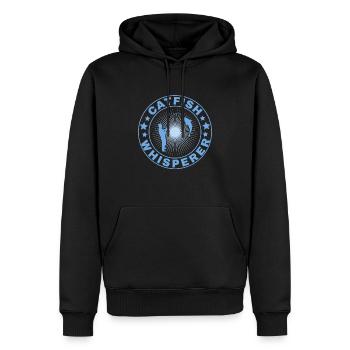 Catfish Whisperer - Wels Catfish Hunter - Männer Premium Bio Hoodie - Schwarz - Vorne - Nico (187cm)