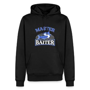 Master Baiter - Wels Catfish Hunter - Männer Premium Bio Hoodie - Schwarz - Vorne - Nico (187cm)