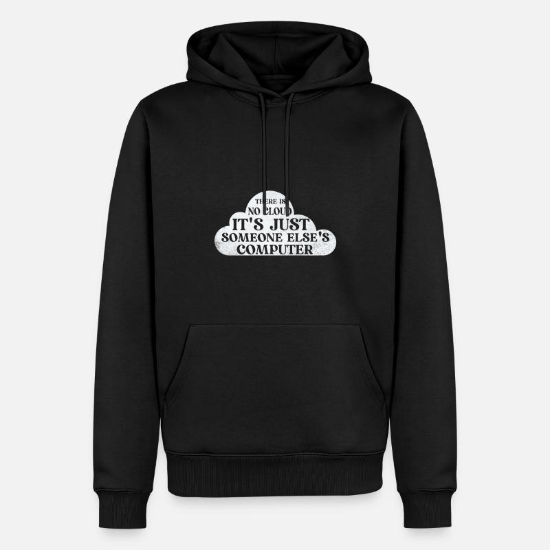 Cloud Computing Informatik Tech - Männer Premium Bio Hoodie - Schwarz
