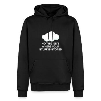 Cloud Computing Informatik Computer Programmierer - Männer Premium Bio Hoodie - Schwarz - Vorne - Nico (187cm)