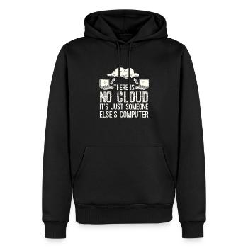 Cloud Computing Informatik Programmierung Dev - Männer Premium Bio Hoodie - Schwarz - Vorne - Nico (187cm)