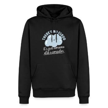 Cloud Computing Informatik Programmierung Dev - Männer Premium Bio Hoodie - Schwarz - Vorne - Nico (187cm)