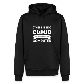 Cloud Computing Informatik Programmierung Dev - Männer Premium Bio Hoodie - Schwarz - Vorne - Nico (187cm)