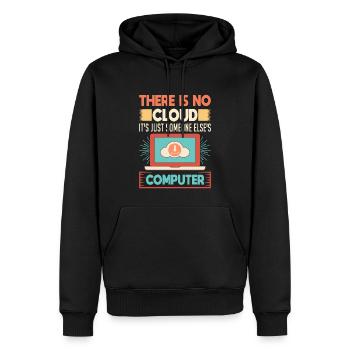 Cloud Computing Informatik Programmierung Dev - Männer Premium Bio Hoodie - Schwarz - Vorne - Nico (187cm)