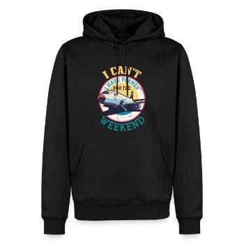 Airline Pilot Aviation Flugkapitän Jumbo Jet - Männer Premium Bio Hoodie - Schwarz - Vorne - Nico (187cm)