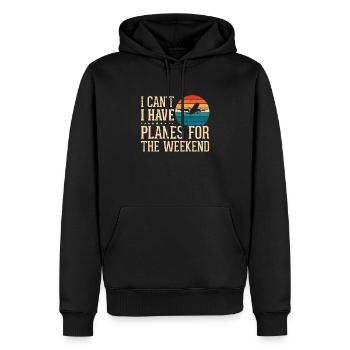 Airline Pilot Aviation Flugkapitän Jumbo Jet - Männer Premium Bio Hoodie - Schwarz - Vorne - Nico (187cm)