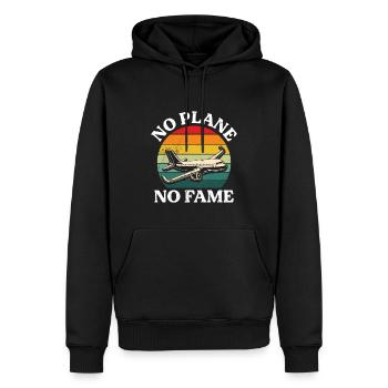 Pilot Kein Flugzeug Kein Ruhm Flugzeukäptn - Männer Premium Bio Hoodie - Schwarz - Vorne - Nico (187cm)