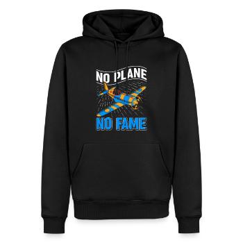 Airline Pilot Piloten Spruch Flugzeugpilot - Männer Premium Bio Hoodie - Schwarz - Vorne - Nico (187cm)