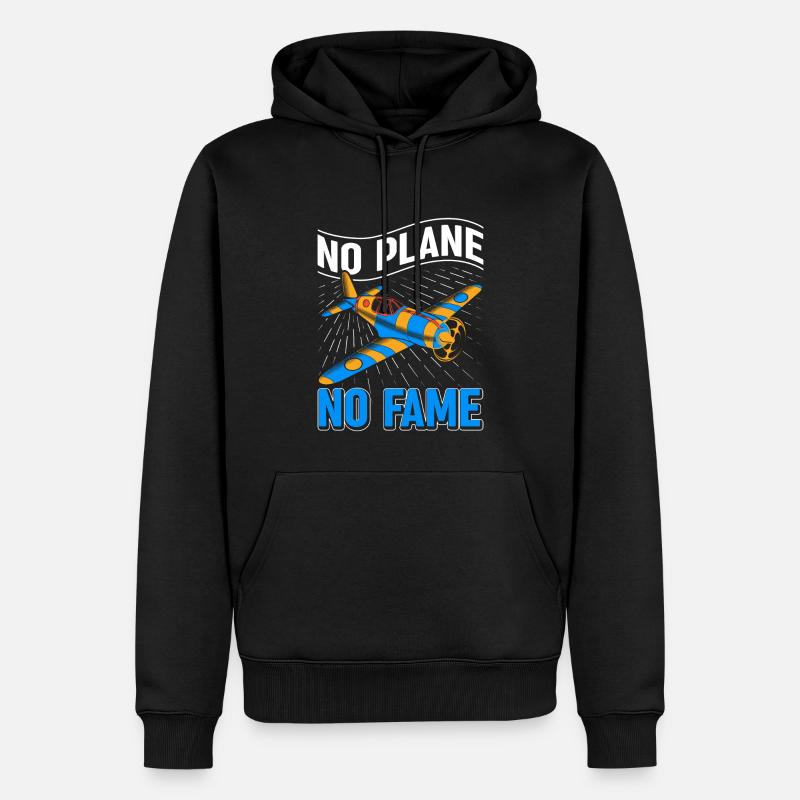 Airline Pilot Piloten Spruch Flugzeugpilot - Männer Premium Bio Hoodie - Schwarz