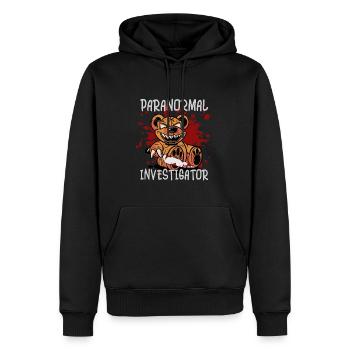 Ghost Hunting Paranormal Investigator - Men’s Premium Organic Hoodie - black - Front - Nico (187cm)