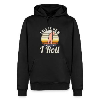 Fingerboard Finger Skateboarding Fingerboarding - Männer Premium Bio Hoodie - Schwarz - Vorne - Nico (187cm)