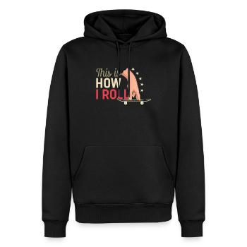 Fingerboard Finger Skateboarding Fingerboarding - Männer Premium Bio Hoodie - Schwarz - Vorne - Nico (187cm)
