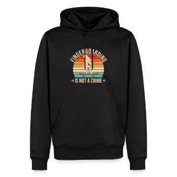 Fingerboard Finger Skateboarding Fingerboarding - Männer Premium Bio Hoodie - Schwarz - Vorne - Nico (187cm)