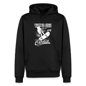 Fingerboard Finger Skateboarding Fingerboarding - Männer Premium Bio Hoodie - Schwarz - Vorne - Nico (187cm)