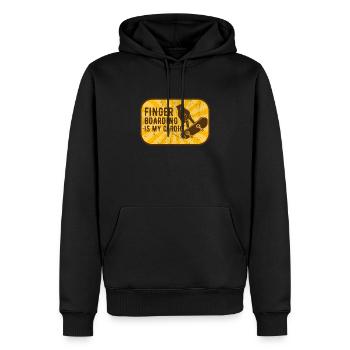 Fingerboard Finger Skateboarding Fingerboarding - Männer Premium Bio Hoodie - Schwarz - Vorne - Nico (187cm)