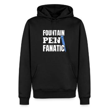 Stylo plume Fanatic Writing Instrument Stylo plume - Sweat à capuche Premium bio Homme - noir - Devant - Nico (187cm)
