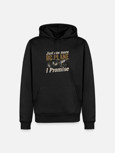 RC Flugzeug Modellbau Modellflieger - Männer Premium Bio Hoodie - Schwarz