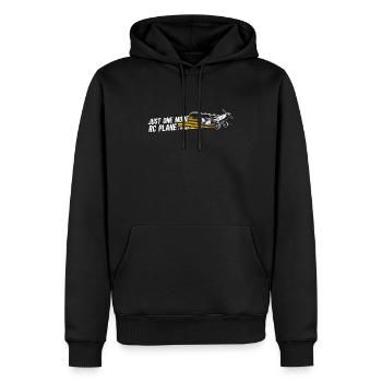 RC Flugzeug Modellbau Modellflieger - Männer Premium Bio Hoodie - Schwarz - Vorne - Nico (187cm)