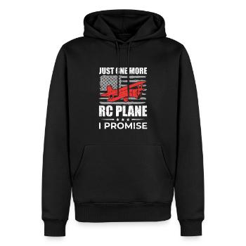 RC Flugzeug Modellbau Modellflieger - Männer Premium Bio Hoodie - Schwarz - Vorne - Nico (187cm)