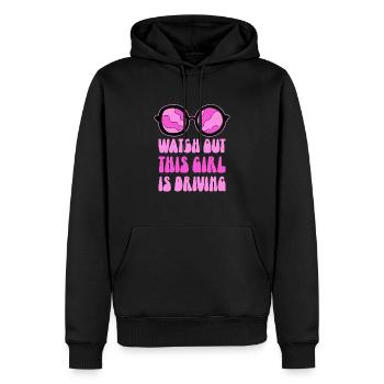 Examen du permis de conduire Examen de conduite - Sweat à capuche Premium bio Homme - noir - Devant - Nico (187cm)