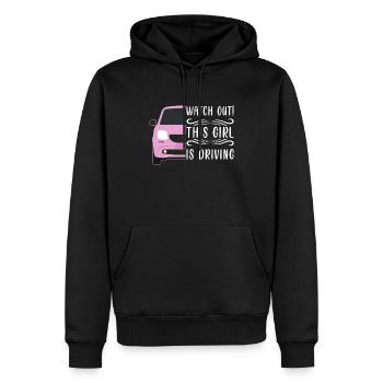 Examen du permis de conduire Examen de conduite - Sweat à capuche Premium bio Homme - noir - Devant - Nico (187cm)