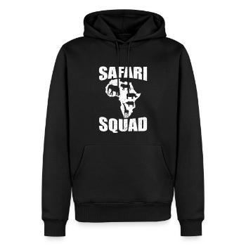 Safari Squad - African Safari Adventures - Männer Premium Bio Hoodie - Schwarz - Vorne - Nico (187cm)