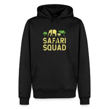 Safari Squad - African Safari Adventures - Männer Premium Bio Hoodie - Schwarz - Vorne - Nico (187cm)