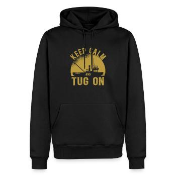 Schlepper Schleppboot Tug Life - Sweat à capuche Premium bio Homme - noir - Devant - Nico (187cm)