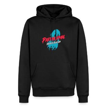 Geisterjagd Paranormal Investigator - Männer Premium Bio Hoodie - Schwarz - Vorne - Nico (187cm)