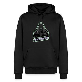 Geisterjagd Paranormal Investigator - Männer Premium Bio Hoodie - Schwarz - Vorne - Nico (187cm)