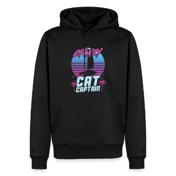 Katamaran Kapitän Segeln Segelboot - Männer Premium Bio Hoodie - Schwarz - Vorne - Nico (187cm)