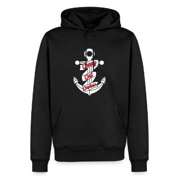 Katamaran Kapitän Segeln Segelboot - Männer Premium Bio Hoodie - Schwarz - Vorne - Nico (187cm)