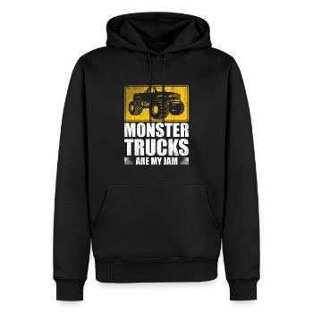 Monster Trucks Are My Jam Monster Truck Show - Sweat à capuche Premium bio Homme - noir - Devant - Nico (187cm)