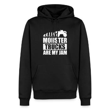 Monster Trucks Are My Jam Monster Truck Show - Sweat à capuche Premium bio Homme - noir - Devant - Nico (187cm)