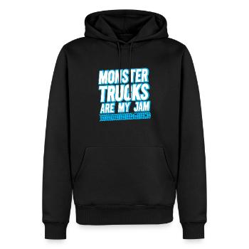 Monster Trucks Are My Jam Monster Truck Show - Sweat à capuche Premium bio Homme - noir - Devant - Nico (187cm)