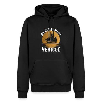 Rentnerfahrzeug Segler Segelboot - Männer Premium Bio Hoodie - Schwarz - Vorne - Nico (187cm)