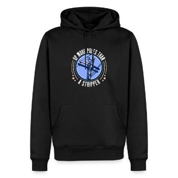 Power Lineman Stromleitung Elektriker - Männer Premium Bio Hoodie - Schwarz - Vorne - Nico (187cm)