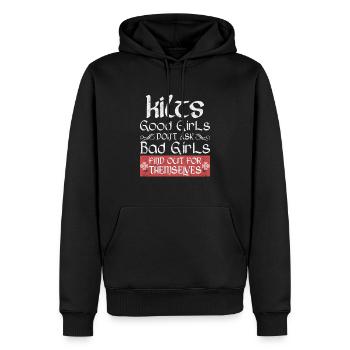 Kilt écossais disant jupe écossaise Écosse - Sweat à capuche Premium bio Homme - noir - Devant - Nico (187cm)