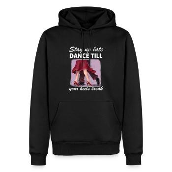 Formation en danse Ballroom Danse de couple - Sweat à capuche Premium bio Homme - noir - Devant - Nico (187cm)