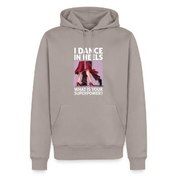 Dance Training Ballroom Couple Dance - Men’s Premium Organic Hoodie - taupe - Front - Nico (187cm)