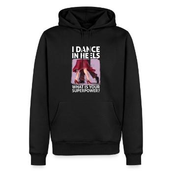 Formation en danse Ballroom Danse de couple - Sweat à capuche Premium bio Homme - noir - Devant - Nico (187cm)