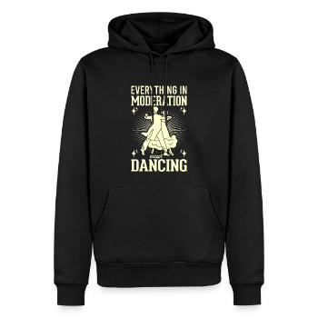 Tanzen Spruch Ballsaal Paartanz Tanz Tanzfläche - Männer Premium Bio Hoodie - Schwarz - Vorne - Nico (187cm)
