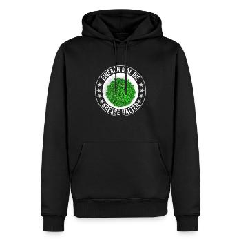 Einfach Mal die Kresse Halten Gartenlust Gärtner - Männer Premium Bio Hoodie - Schwarz - Vorne - Nico (187cm)