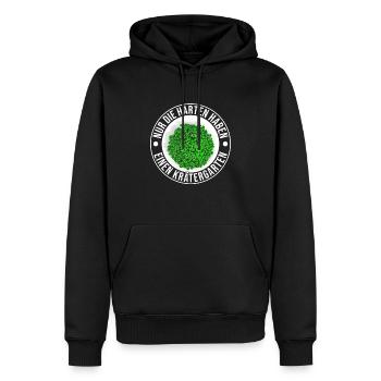 Die Harten Haben Kräutergarten Gartenarbeit - Männer Premium Bio Hoodie - Schwarz - Vorne - Nico (187cm)