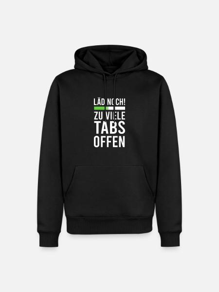 Informatiker Tabs Offen - Männer Premium Bio Hoodie - Schwarz