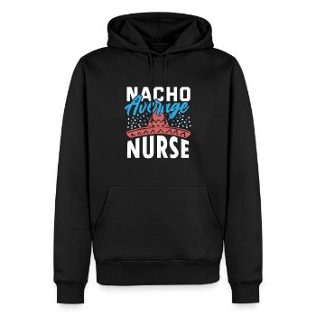 Nourriture mexicaine Cinco de Mayo Infirmière - Sweat à capuche Premium bio Homme - noir - Devant - Nico (187cm)