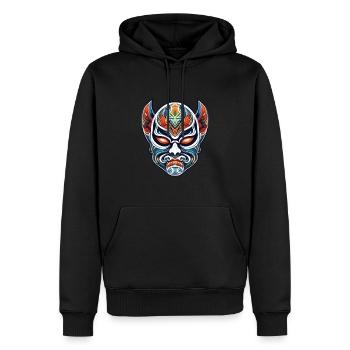 Lucha Libre Mexikanische Wrestling Maske Luchador - Männer Premium Bio Hoodie - Schwarz - Vorne - Nico (187cm)
