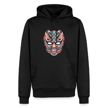 Lucha Libre Mexikanische Wrestling Maske Luchador - Männer Premium Bio Hoodie - Schwarz - Vorne - Nico (187cm)