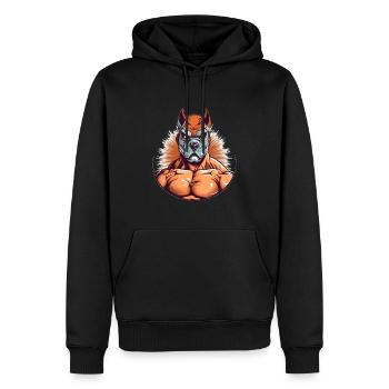 Lucha Libre Mexikanische Wrestling Maske Luchador - Männer Premium Bio Hoodie - Schwarz - Vorne - Nico (187cm)