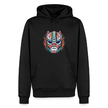 Lucha Libre Mexikanische Wrestling Maske Luchador - Männer Premium Bio Hoodie - Schwarz - Vorne - Nico (187cm)
